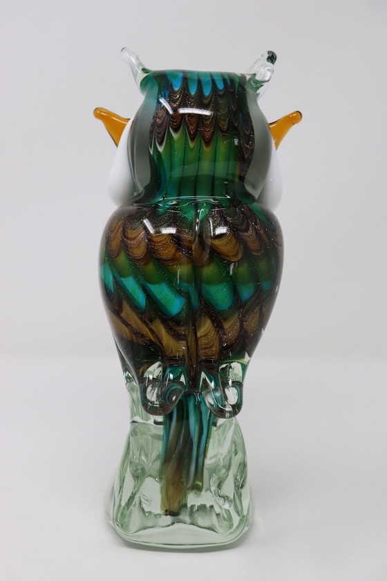 Image 1 of Hibou en verre de Murano, 1980S