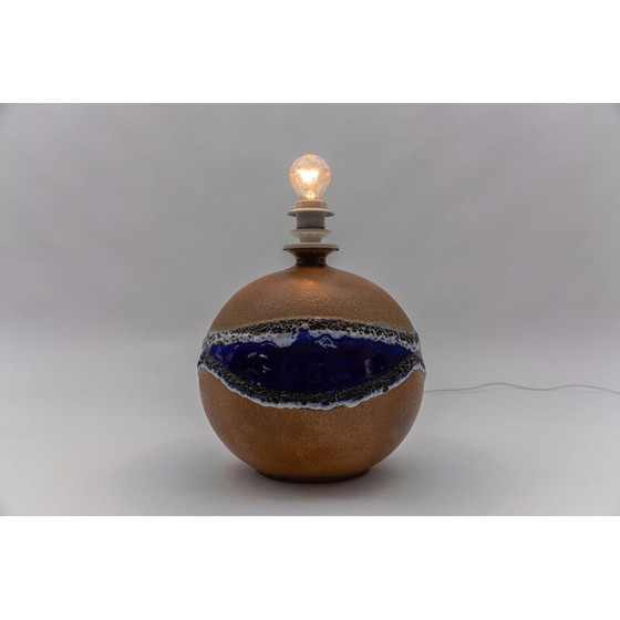 Image 1 of Lampe de table globe vintage en céramique pour Leola, 1960
