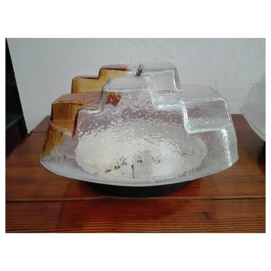 Image 1 of Ensemble d'appliques vintage en verre de Murano - années 1960