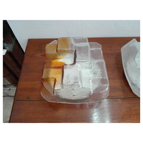 Image 1 of Ensemble d'appliques vintage en verre de Murano - années 1960