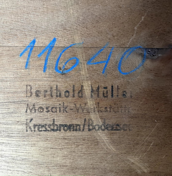 Image 1 of Une Table Basse Boomerang Par Berthold Müller, Allemagne, 1950-1960'S