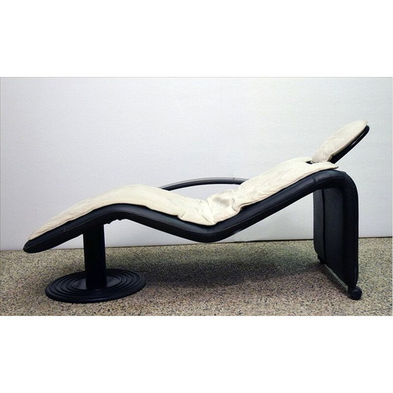 Image 1 of Chaise longue vintage sur roulettes Italie 1980