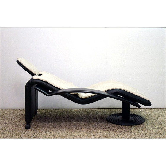 Image 1 of Chaise longue vintage sur roulettes Italie 1980
