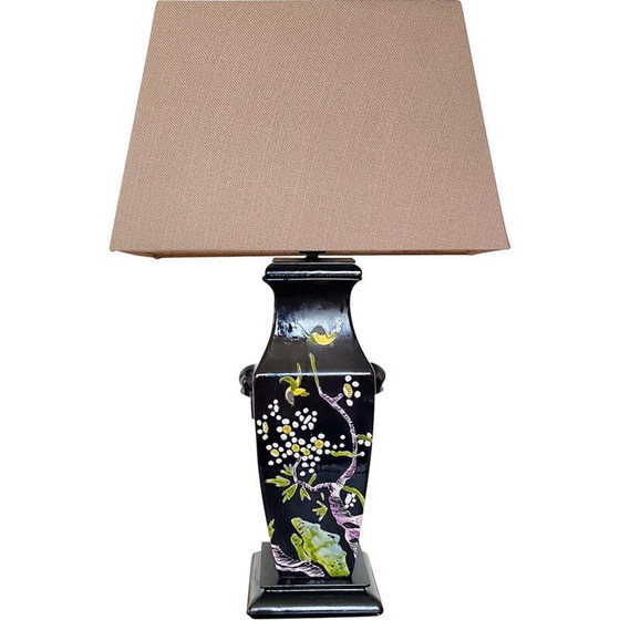 Image 1 of Lampe de table vintage en faïence d'art de Rodez