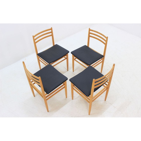 Image 1 of Ensemble de 4 chaises de salle à manger scandinaves vintage