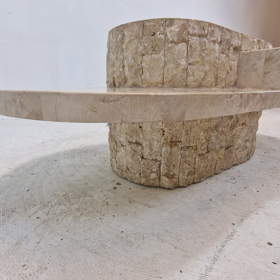 Image 1 of Table basse vintage en pierre de Mactan par Magnussen Ponte, 1980