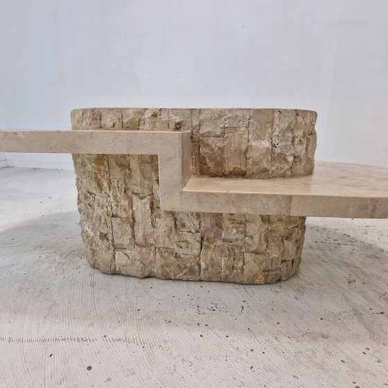 Image 1 of Table basse vintage en pierre de Mactan par Magnussen Ponte, 1980