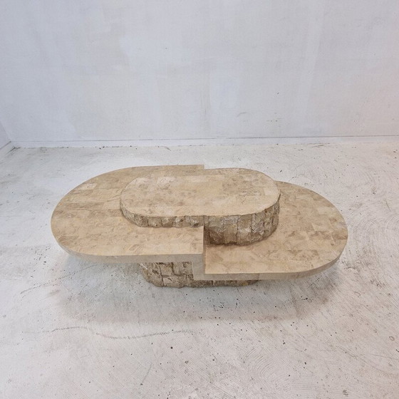 Image 1 of Table basse vintage en pierre de Mactan par Magnussen Ponte, 1980