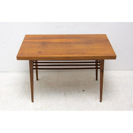 Image 1 of Table basse vintage en bois de hêtre, Tchécoslovaquie années 1960