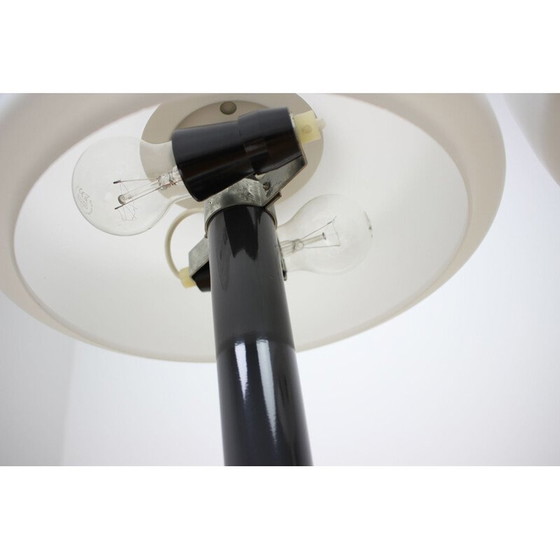 Image 1 of Paire de lampes de table vintage noir et blanc Napako, Tchécoslovaquie 1960