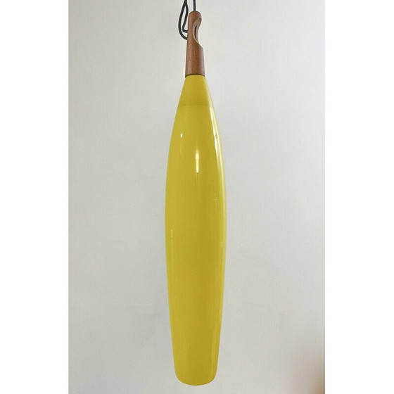 Image 1 of Suspension jaune vintage, Italie 1960