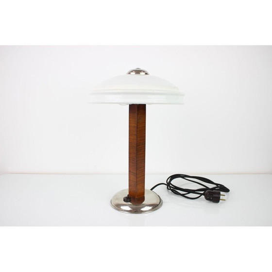 Image 1 of Lampe de table vintage en métal, Tchécoslovaquie 1930