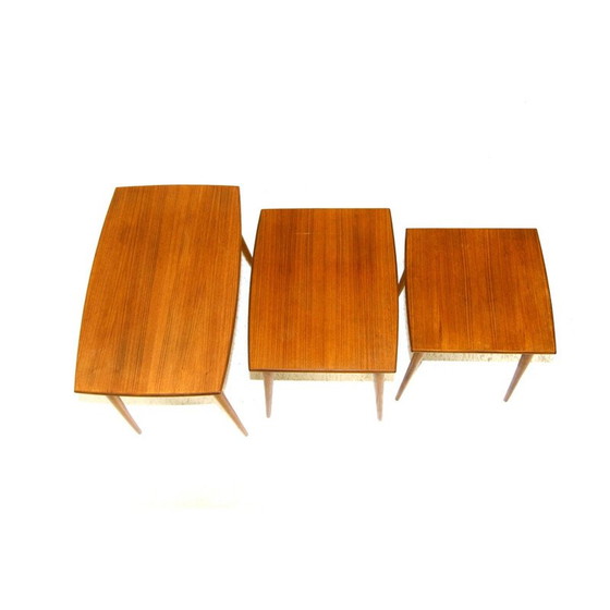 Image 1 of Table gigogne vintage en teck, Suède 1950