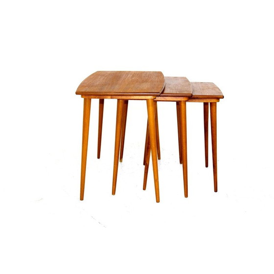 Image 1 of Table gigogne vintage en teck, Suède 1950