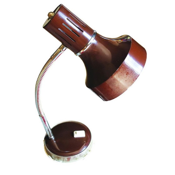 Image 1 of Lampe de bureau vintage avec bras flexible, Belgique 1970