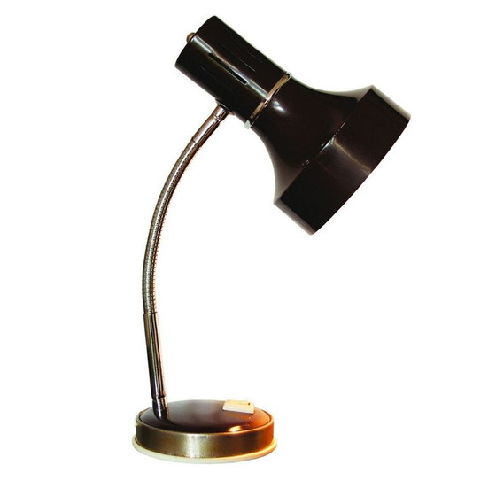 Image 1 of Lampe de bureau vintage avec bras flexible, Belgique 1970