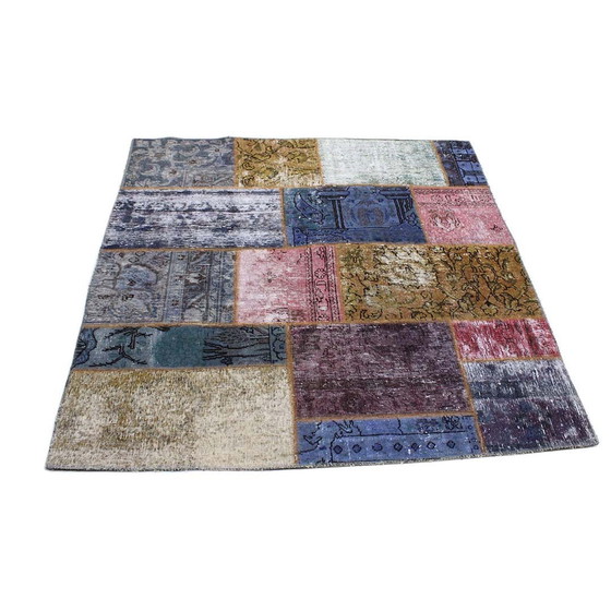 Image 1 of Tapis persan Patchwork 130X130 N° 2520