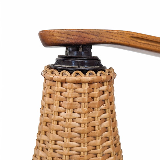 Image 1 of Lampadaire en bois Mid Century By Krásná Jizba, 1950S