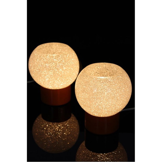 Image 1 of Paire de lampes de table vintage Space Age par Pokrok Zilina, 1970