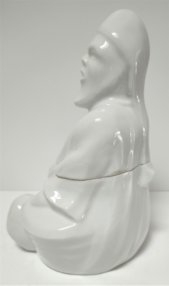 Image 1 of Boîte Anthropomorphe Porcelaine Baylac Début Xxème