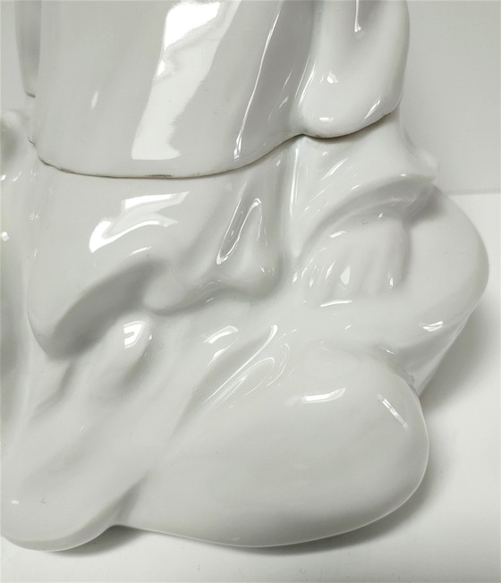 Image 1 of Boîte Anthropomorphe Porcelaine Baylac Début Xxème