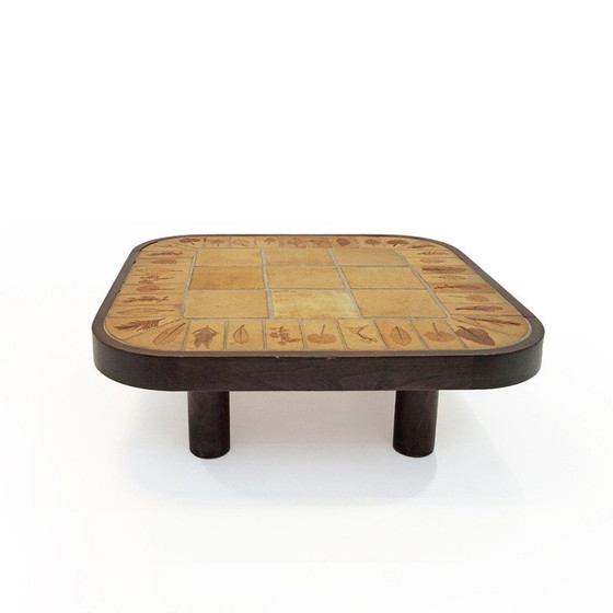 Image 1 of Table basse vintage en faïence par Roger Capron pour Vallauris, 1970