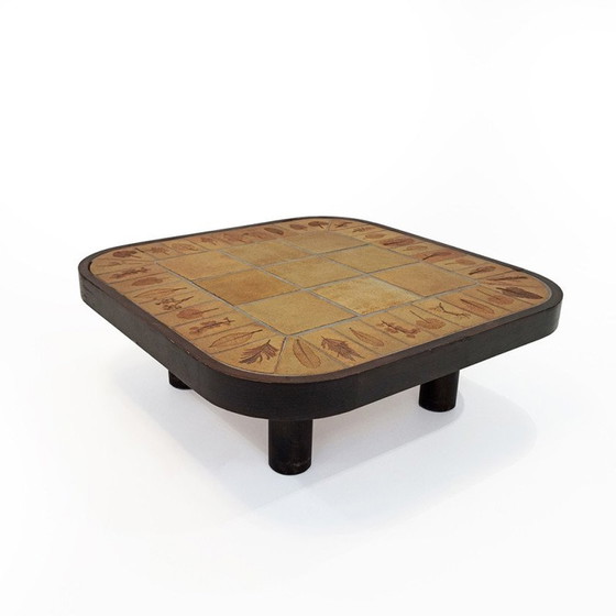 Image 1 of Table basse vintage en faïence par Roger Capron pour Vallauris, 1970