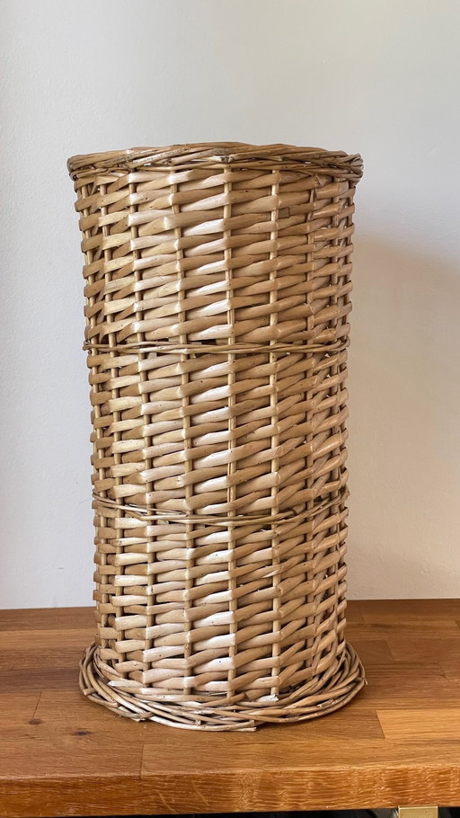 Porte Parapluie en Rotin Vintage France