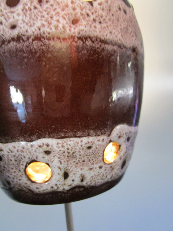 Image 1 of Jolie petite lampe suspendue en céramique vintage des années 1970