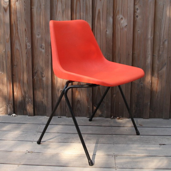 Image 1 of Ensemble de 5 chaises vintage par Robin Day pour Hille