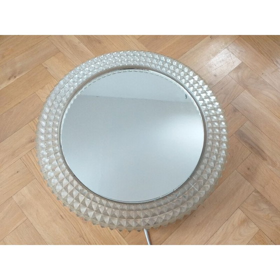 Image 1 of Miroir rétro-éclairé vintage, 1970