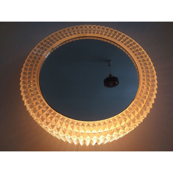 Image 1 of Miroir rétro-éclairé vintage, 1970