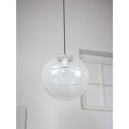 Lampe suspendue sfera vintage par Guzzini, 1970