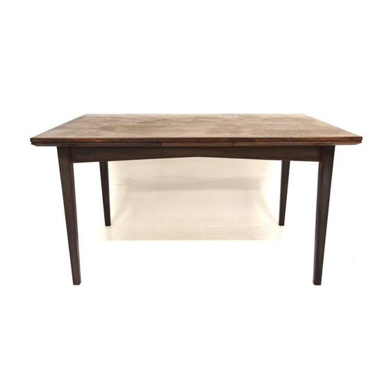 Image 1 of Table de salle à manger extensible vintage en palissandre et hêtre, Suède 1960