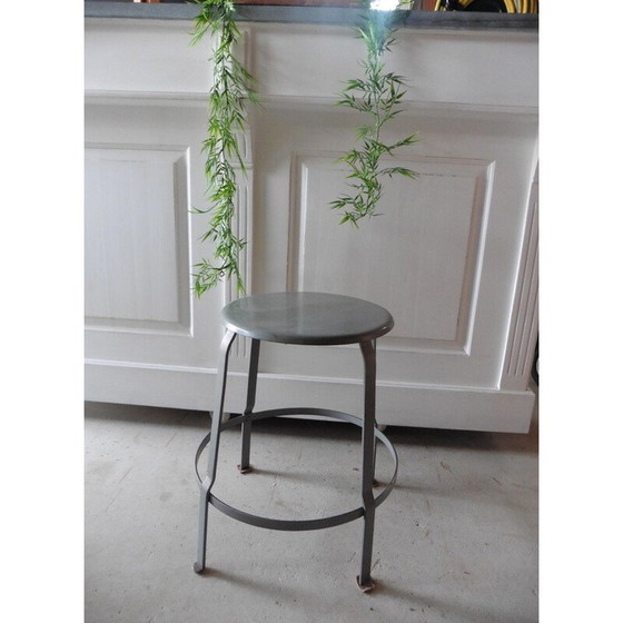 Image 1 of tabouret d'usine vintage