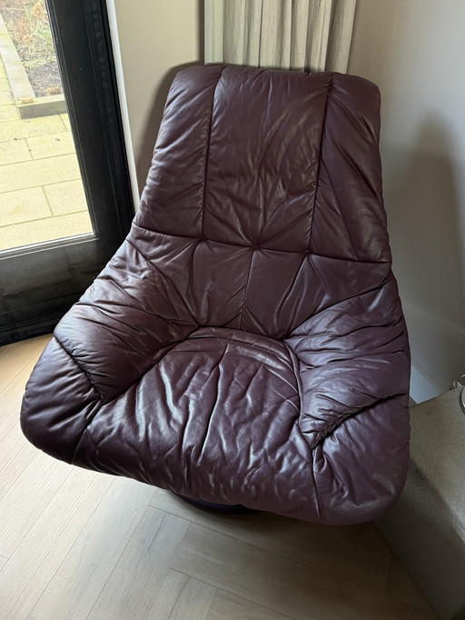 Fauteuil relax/swivel/chaise en cuir