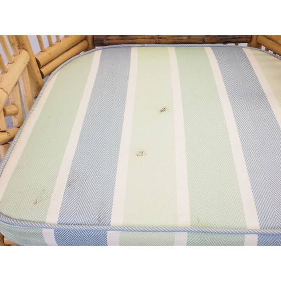 Image 1 of Ensemble de 4 chaises en rotin vintage Chippendale Brighton Pavilion