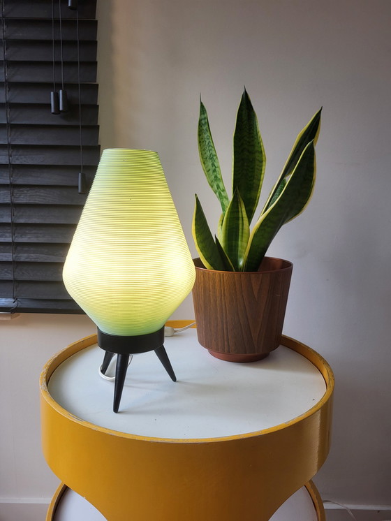 Image 1 of Lampe ruche vintage, Hong Kong, années 1960, plastique, trépied