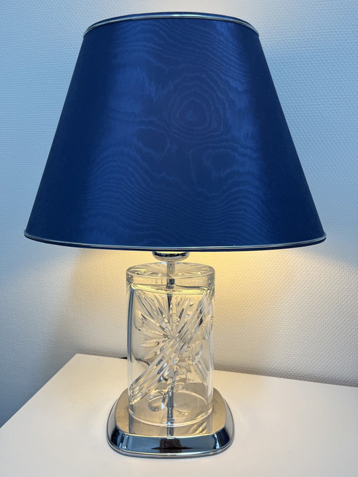 Lampe à poser Nachtmann avec abat-jour bleu