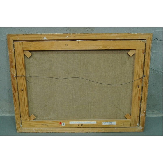 Image 1 of Paysage impressionniste vintage à l'huile sur toile de Carl-Erik Billström Suède 1970