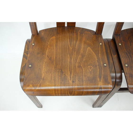 Image 1 of Chaise d'appoint vintage en hêtre par Ton, Tchécoslovaquie 1980