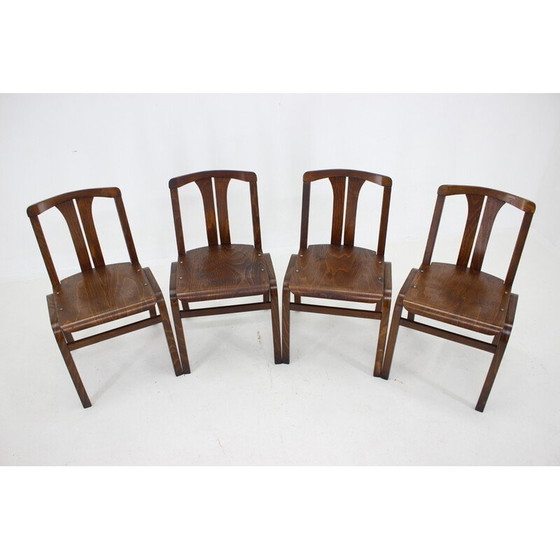 Image 1 of Chaise d'appoint vintage en hêtre par Ton, Tchécoslovaquie 1980