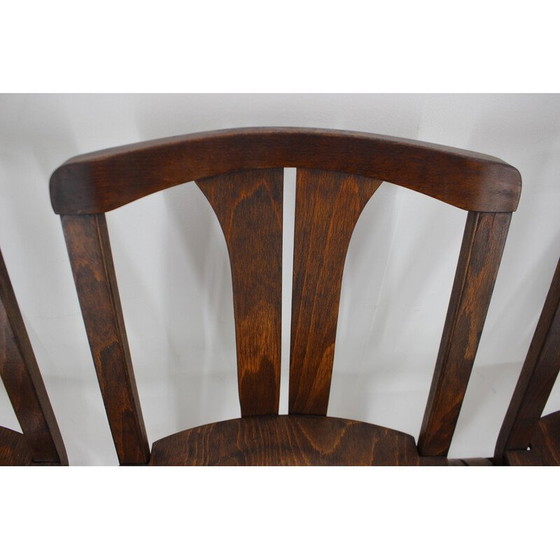 Image 1 of Chaise d'appoint vintage en hêtre par Ton, Tchécoslovaquie 1980