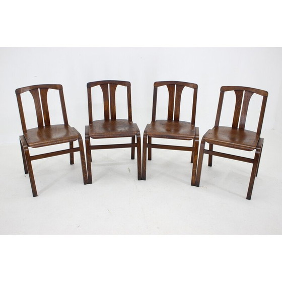 Image 1 of Chaise d'appoint vintage en hêtre par Ton, Tchécoslovaquie 1980