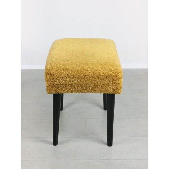 Image 1 of Pouf Mid Century jaune