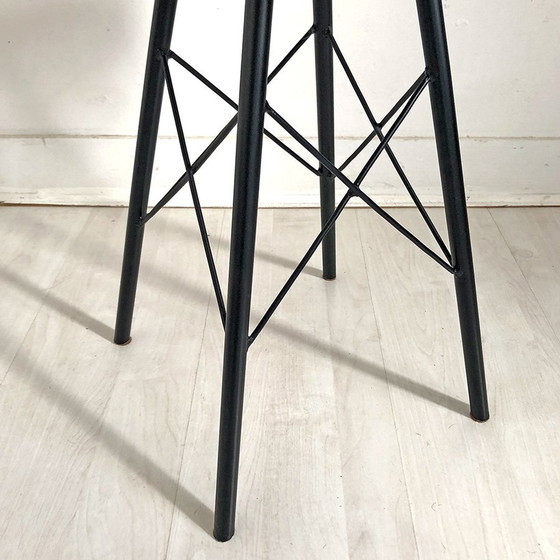 Image 1 of Tabouret Peau De Vache Vintage 70'S