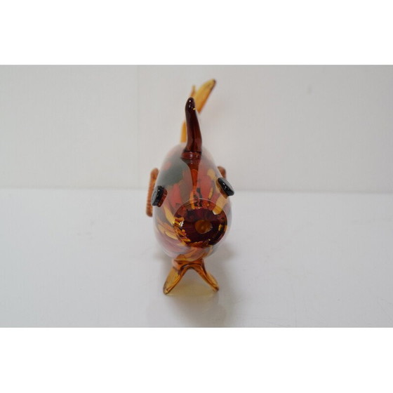 Image 1 of Poisson en verre vintage par Novy Bor, Tchécoslovaquie 1970