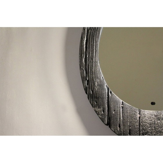Image 1 of Miroir noir vintage 1970