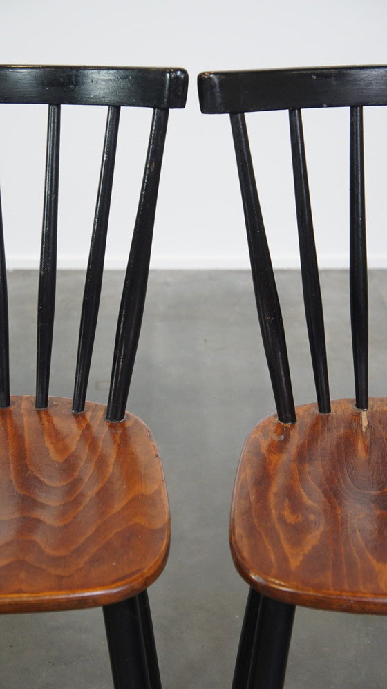 Image 1 of 2 X Chaise de salle à manger design vintage