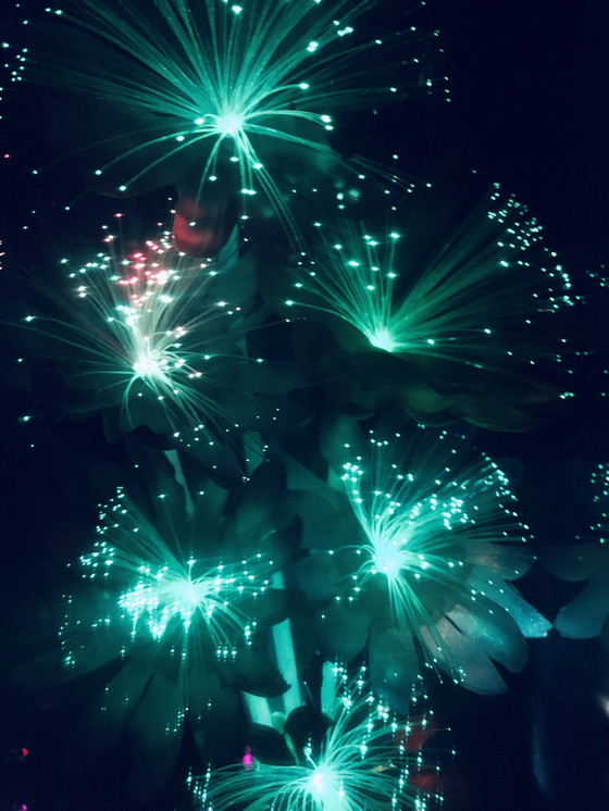 Image 1 of Lampe Vintage Psychédélique • R.O.C • Fibre Optique • Space Age • 1970